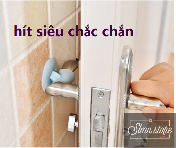 [HCM]Nút chặn cửa chống va đập hít chân không chống ồn tiện dụng nút silicon chống va chạm gắn tay nắm đa chức năng mới. LD1-NCC-hitchankhong
