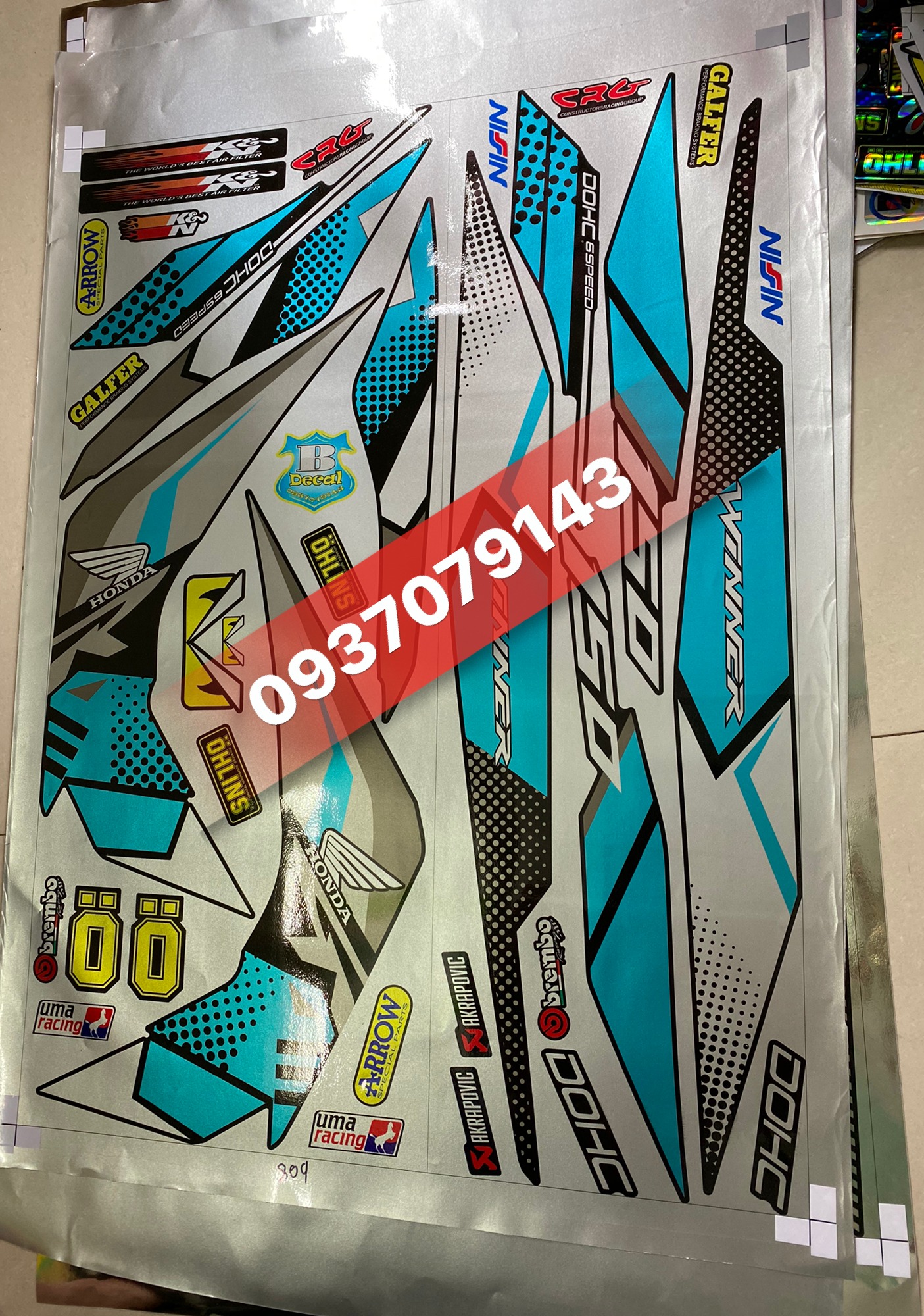 tem rời xe winner candy
