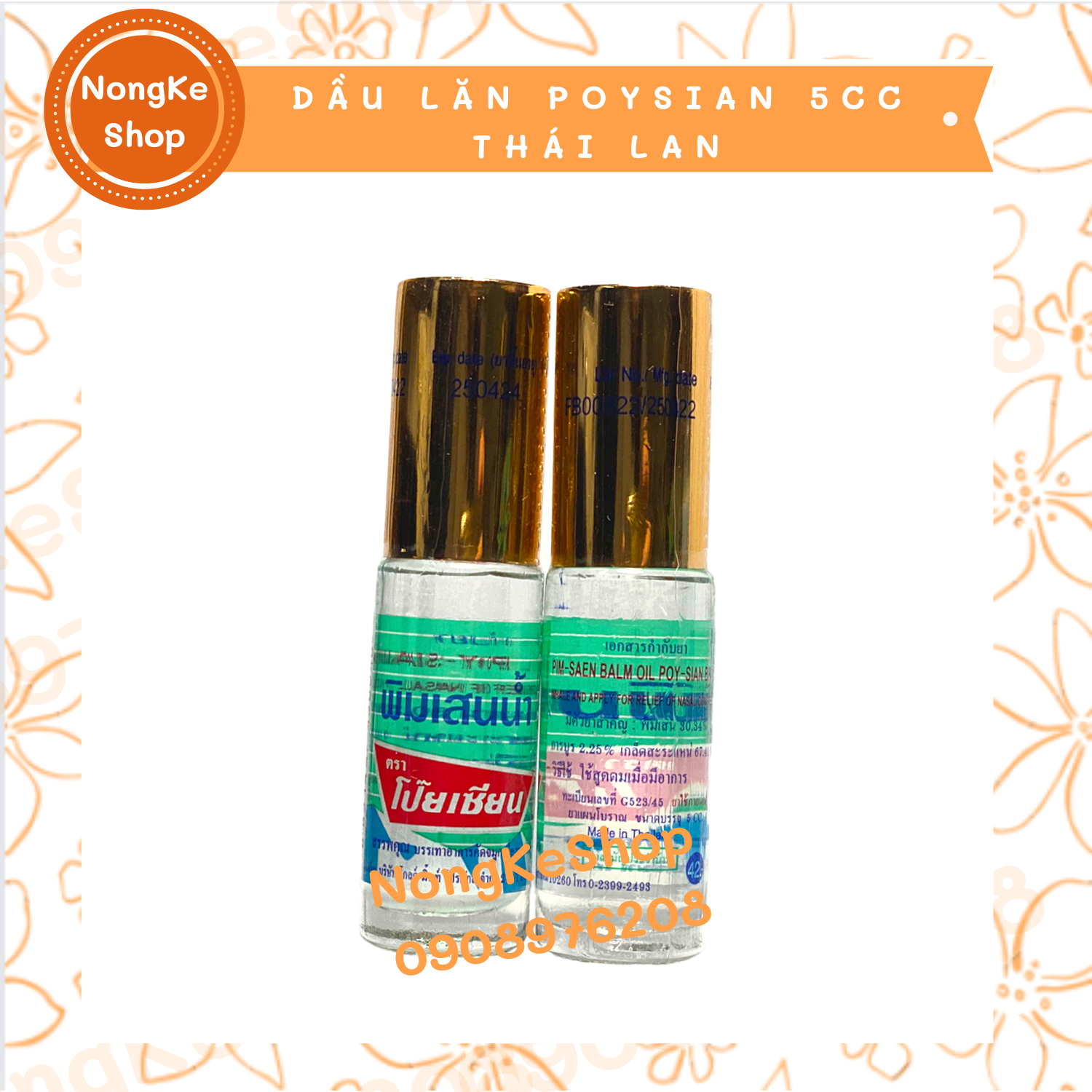 Dầu lăn núi PoySian Thái Lan