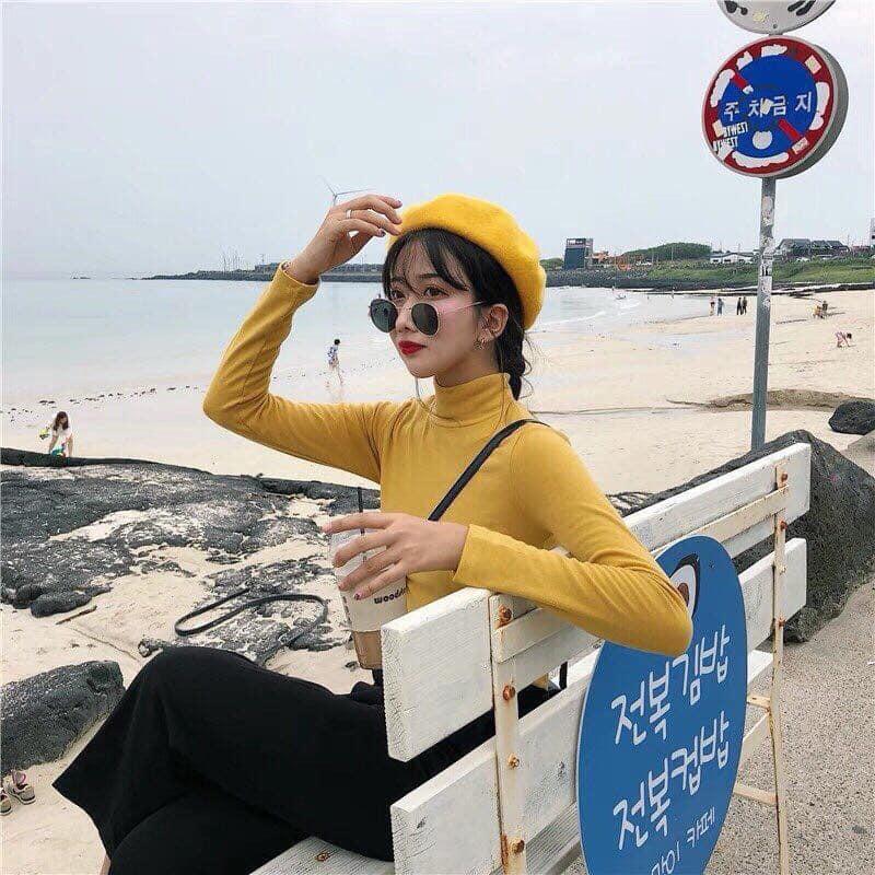 [HCM]AO THUN GÂN CỔ CAO TAY DÀI SIÊU HOT M002