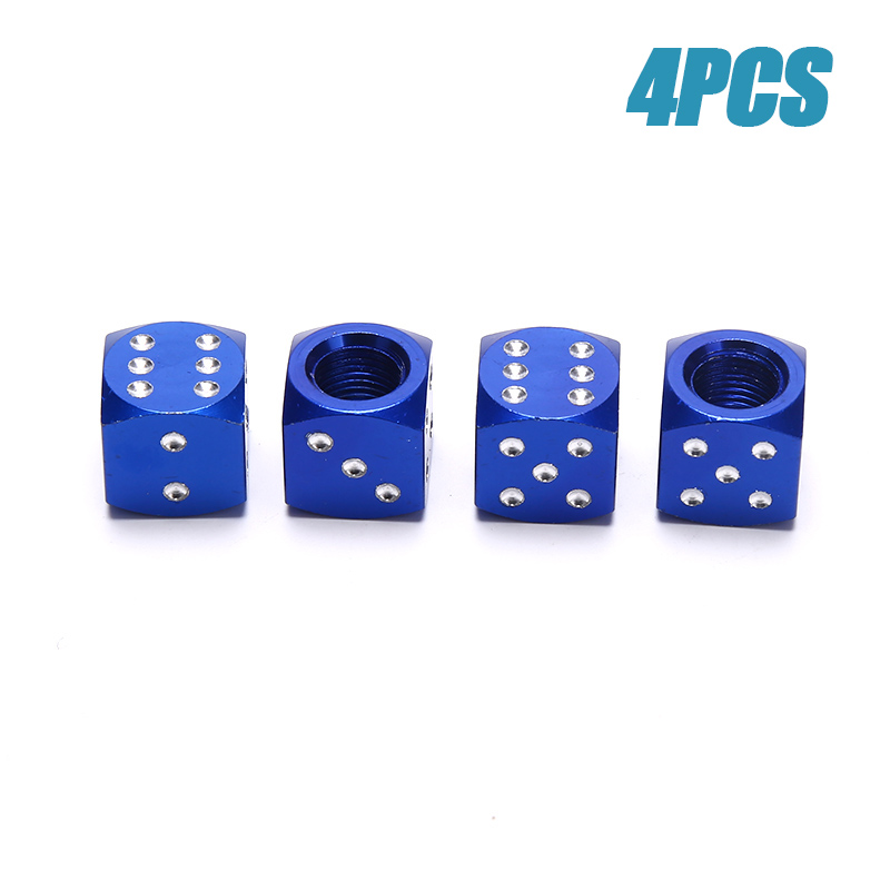 4 cái nắp van khí lốp bánh xe tải xe hơi hình con xúc xắc nắp chống bụi Van Xe Đạp