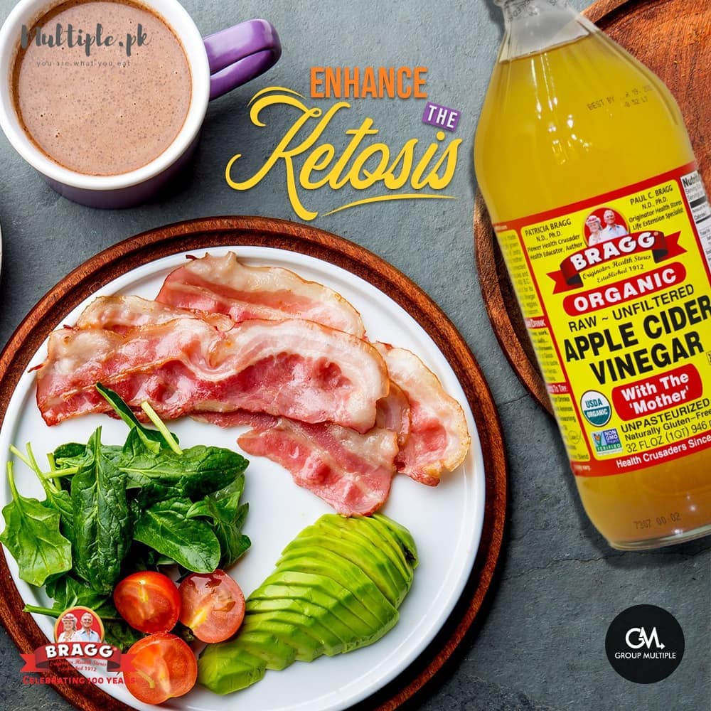Giấm táo hữu cơ Bragg 473ml - Raw Apple Cider Vinegar - Ăn Kiêng - Giảm cân - Giảm Cholesterol - Ăn thực dưỡng - Organic Stores