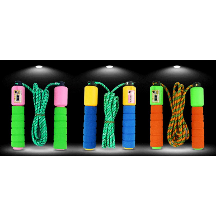 Bộ Dụng Cụ Nhảy Dây Tập Thể Dục Có Đếm Số Nhiều Màu