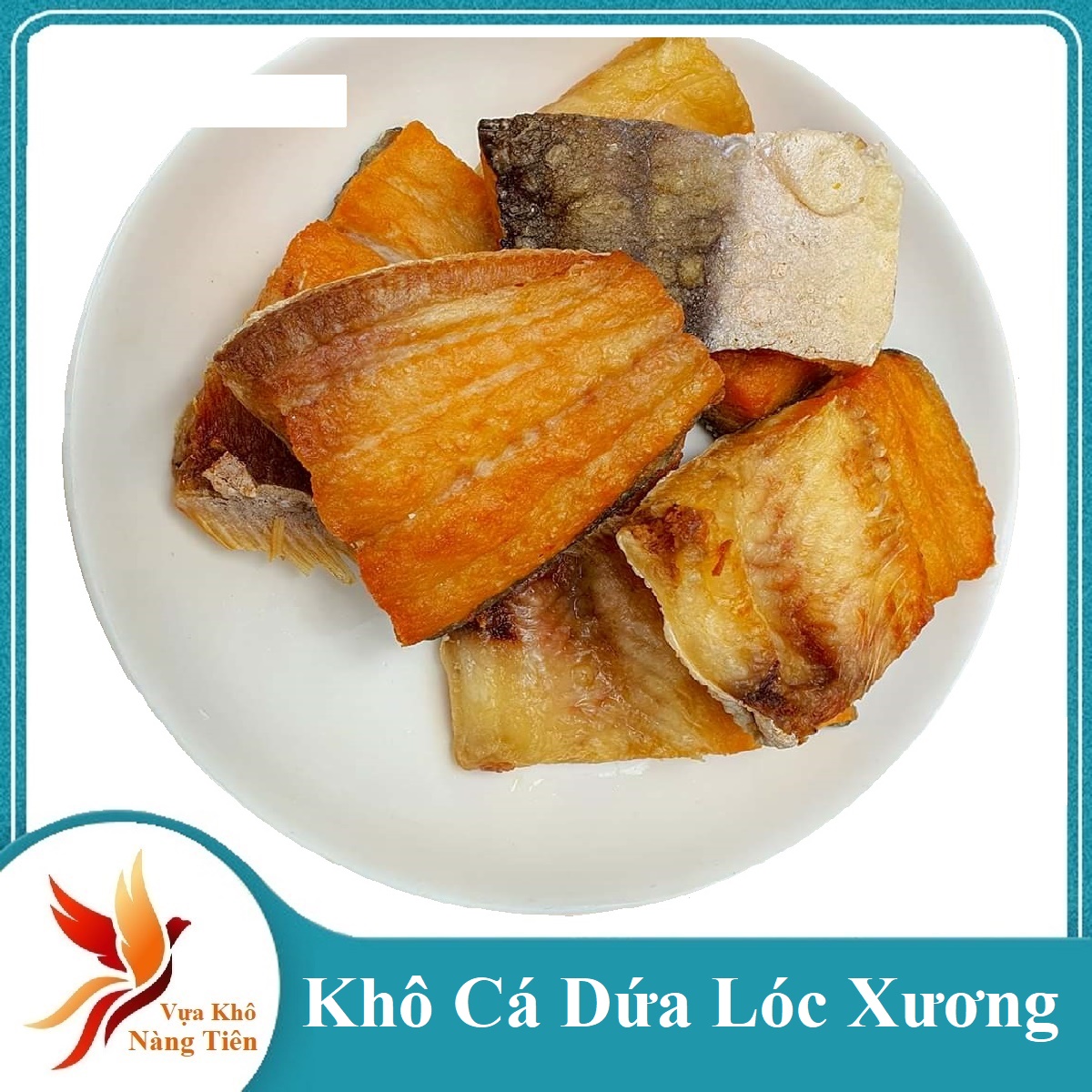 500G KHÔ CÁ DỨA  LẠT LÓC XƯƠNG -Thịt cá dai, đậm đà thêm chút tê cay của tỏi ớt, ăn cùng với cơm nóng thì hết sẩy.