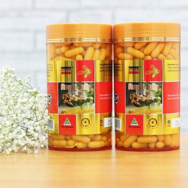 Sữa ong chúa Costar Royal Jelly 1610mg giúp tăng cường sinh lực và thể lực, làm đẹp da 365 viên