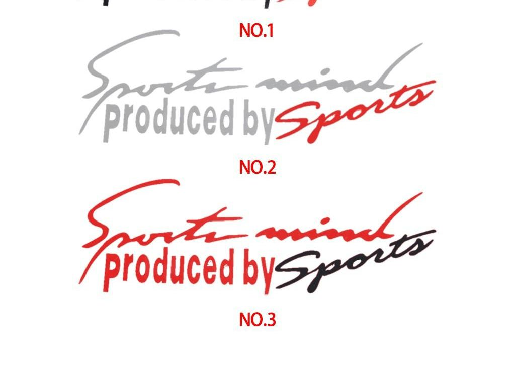 Tem Sport mind mặt capo ô tô ( màu trắng )