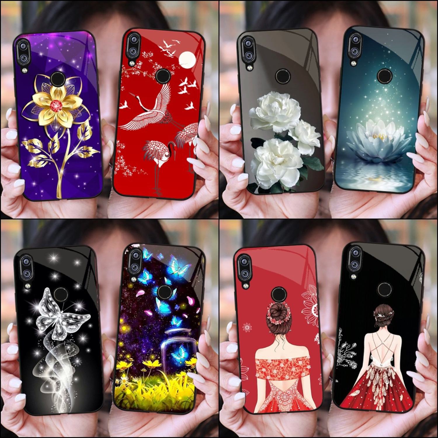 Ốp Lưng KÍNH BÓNG XIAOMI REDMI NOTE 7 , NOTE 7 PRO, REDMI 7 PHIÊN BẢN MỚI