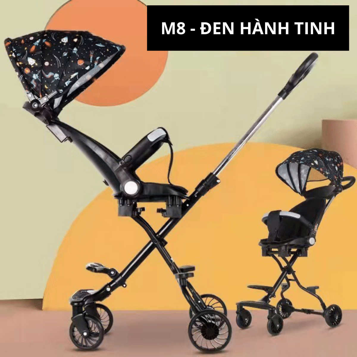 Xe đẩy đi bộ 2 chiều v5b , v8 , v13 và v18 gấp gọn cho bé