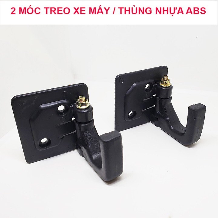 [HCM]2 MÓC TREO ĐỒ NHỰA ABS