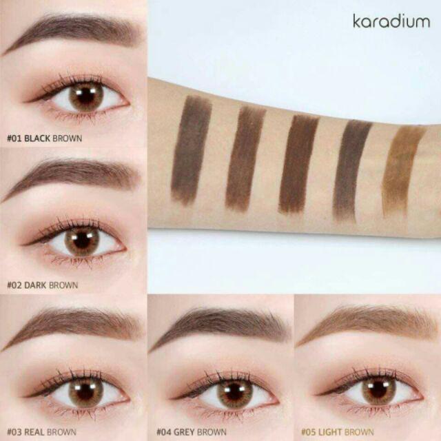 Chì kẻ mày Karadium 2 đầu