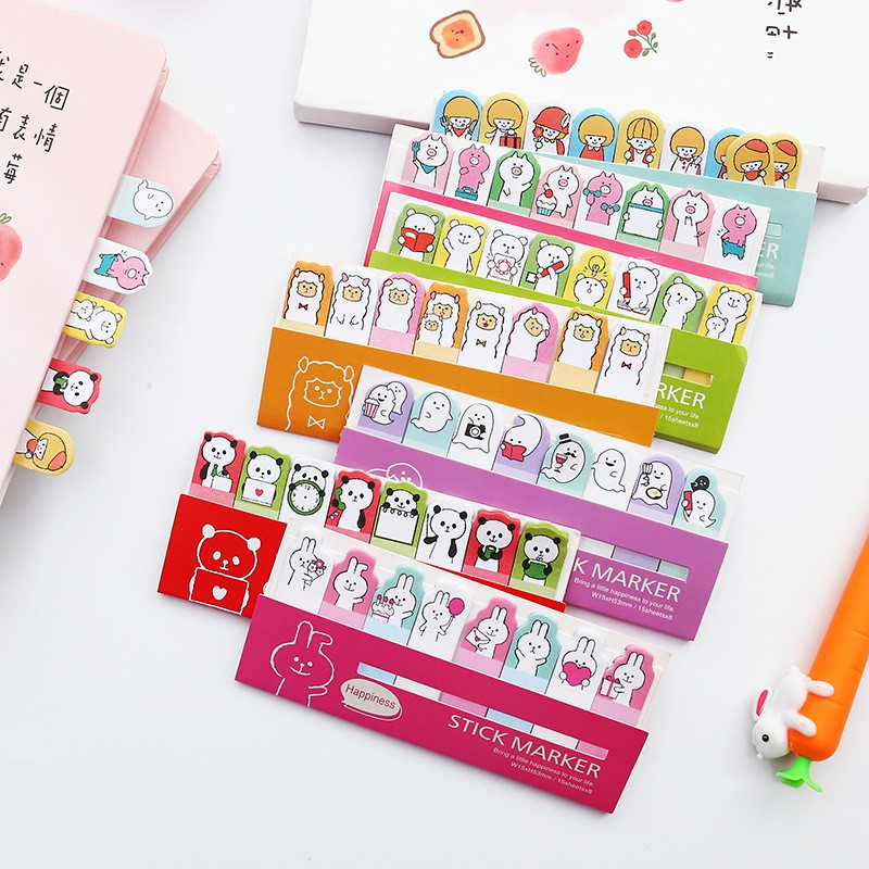 Giấy đánh dấu trang giấy note trang hoạt hình dễ thương