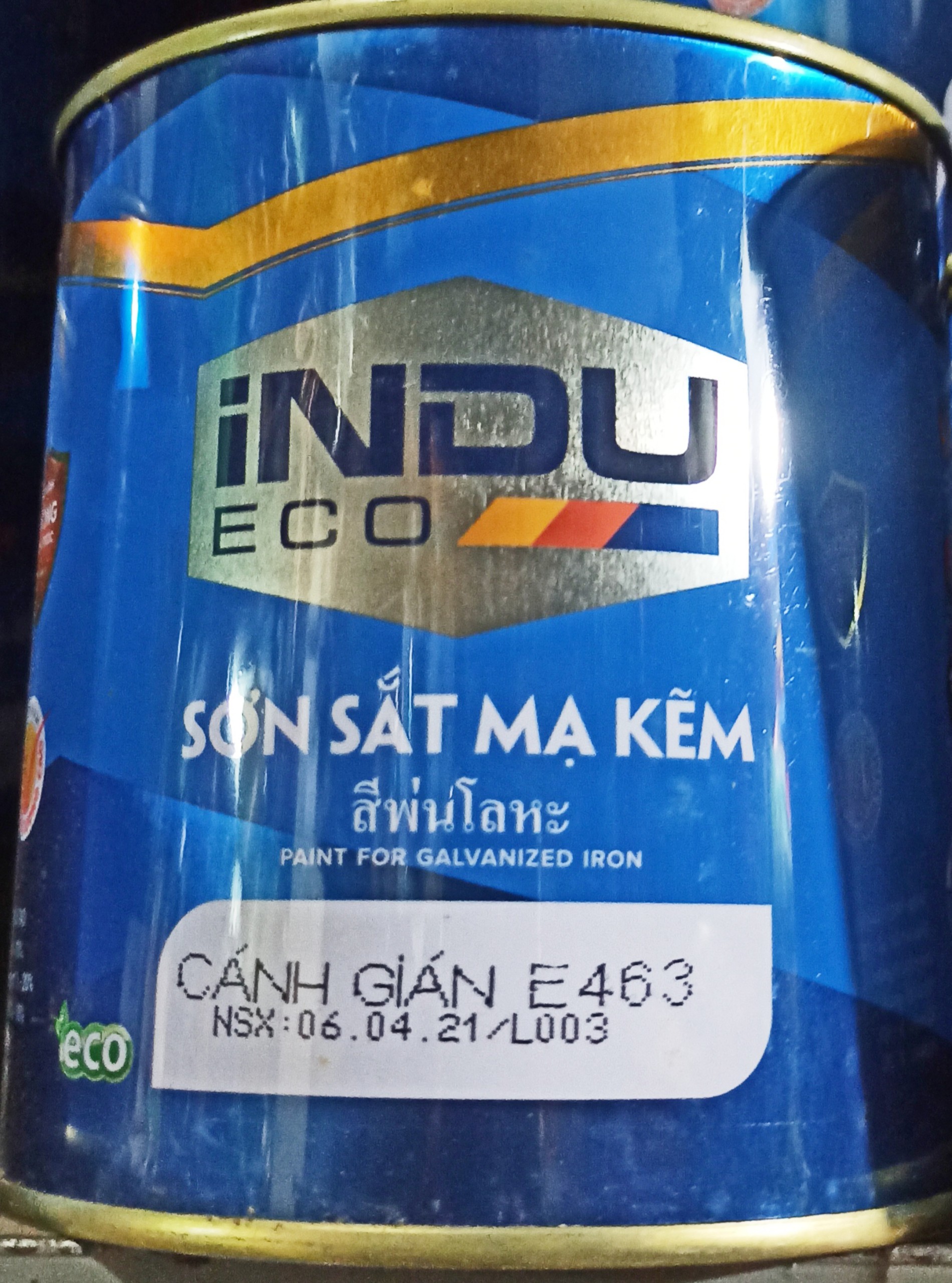 Sơn mạ kẽm indu đủ màu hộp 750ml, hàng sịn