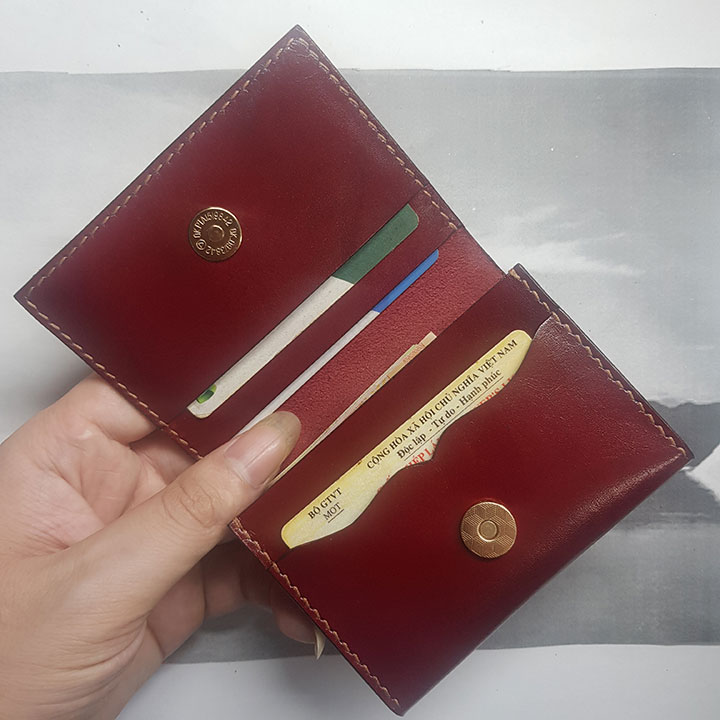 Ví nữ nhỏ gọn - Đồ da thủ công - Da bò xịn BV0446
