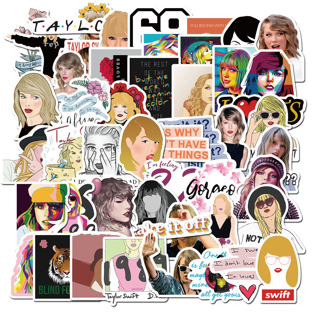 [HCM]Sticker Hình Dán Ca Sĩ Taylor Swift