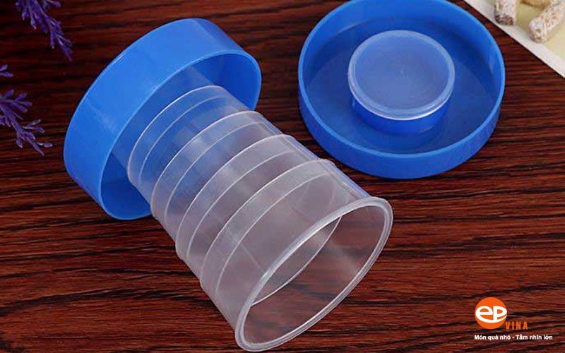 Ly uống nước silicon gấp gọn du lịch