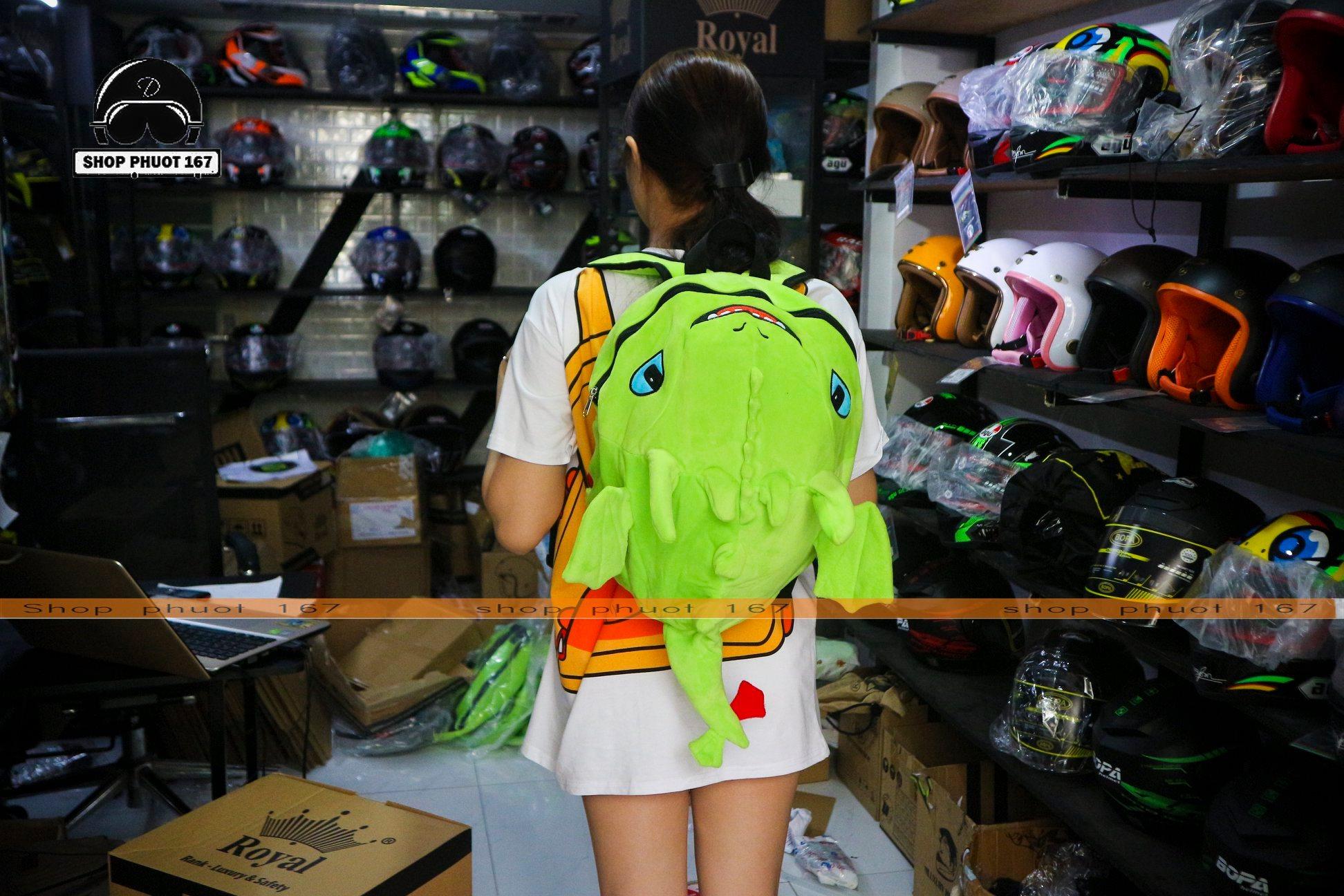 Balo Con Rồng Đẹp hơn Balo Khủng long, loại mới nhất và vải nhung