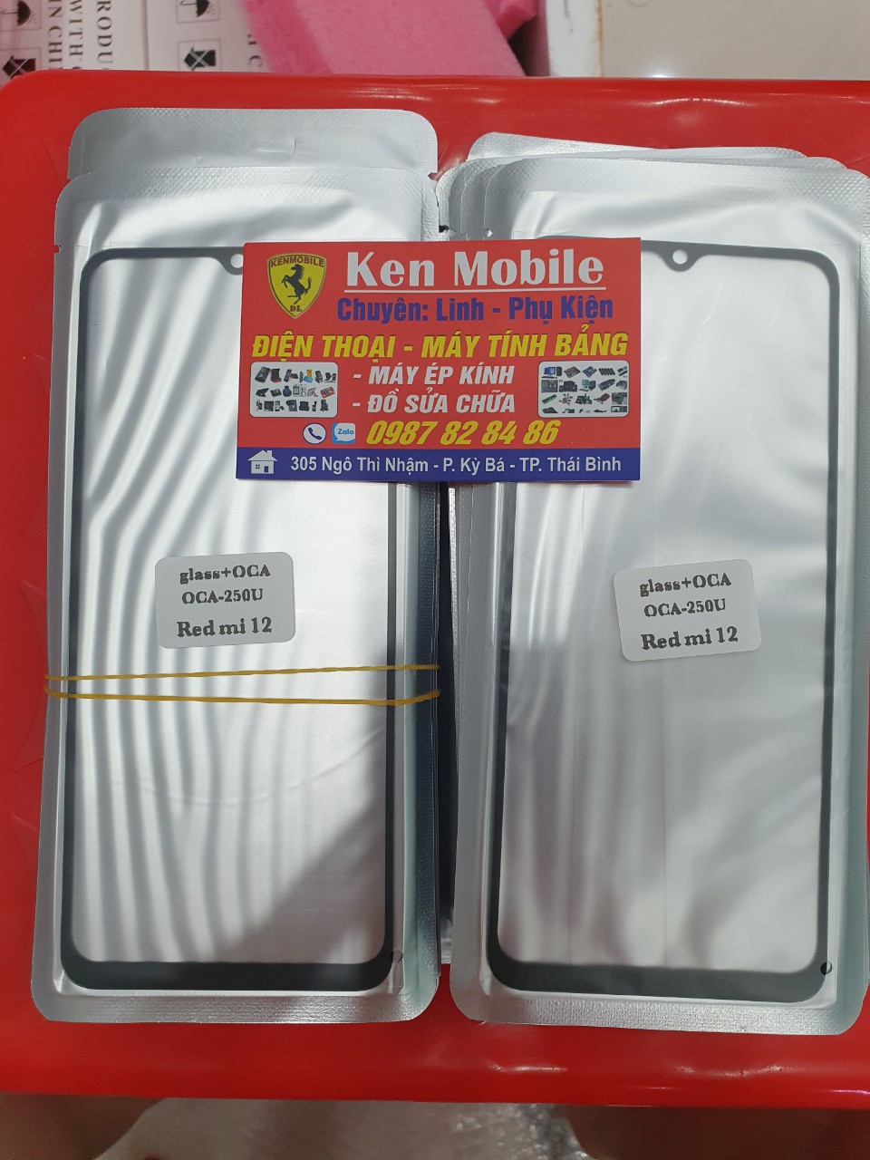 Mặt kính xiaomi redmi 12, loại liền keo oca