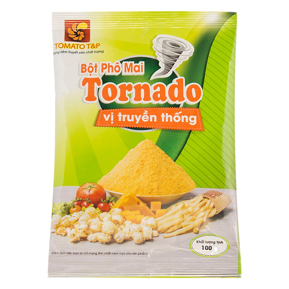 Combo 2 Túi Bột Phô Mai Tornado Vị Truyền Thống (100g / tui)