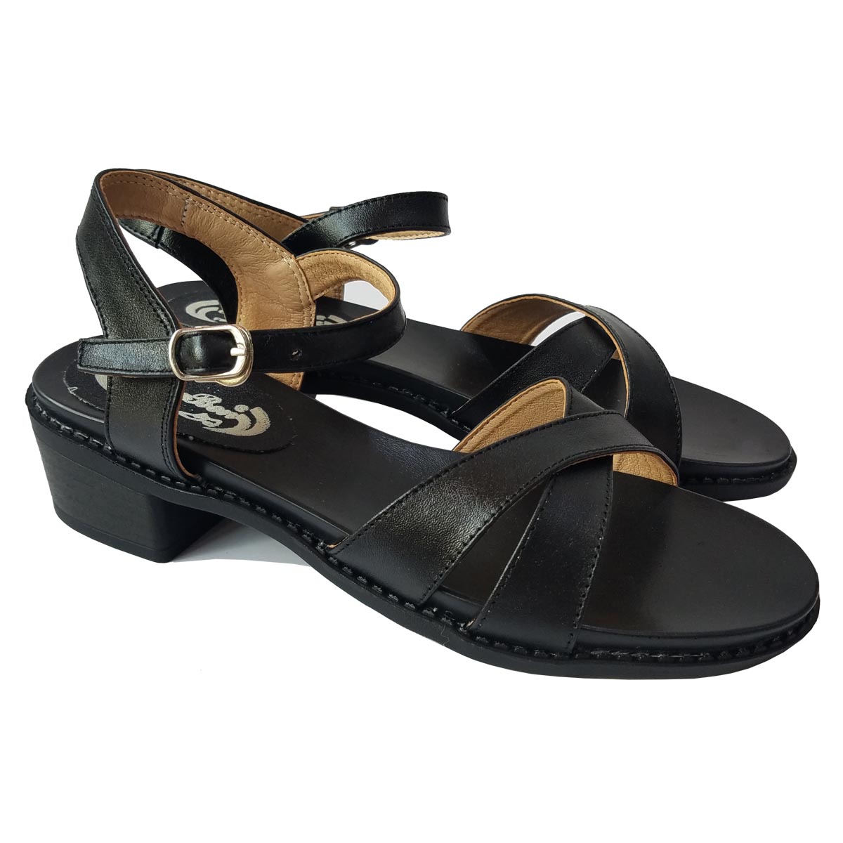 Giày Sandal Nữ Cao Gót Da Bò BIGBEN CG103