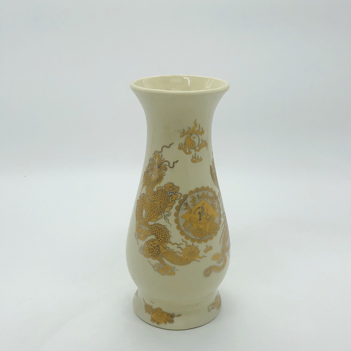 Golden Enamel Altar Flower Vase - Bat Trang Porcelain Market