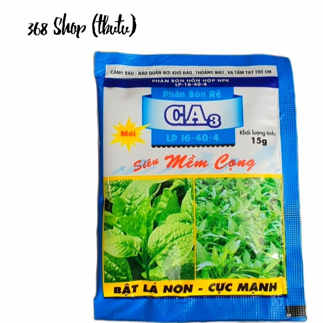 (COMBO 100 GÓI)💎 Phân bón GA3 siêu Mềm Cọng LP 16-48-4 (15g)🌱 Giúp bóng lá, mềm mại, trắng cọng, tươi lâu..