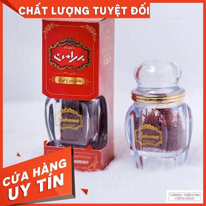 Hũ 1Gam nghệ tây saffron BAHRAMAN SAFFRON NEGIN