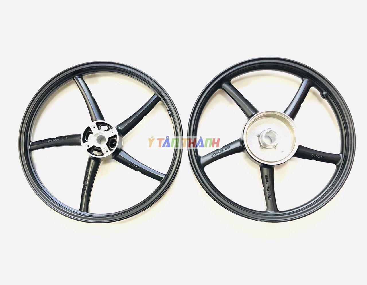 mâm 5 cây gắn sirius,wave màu đen