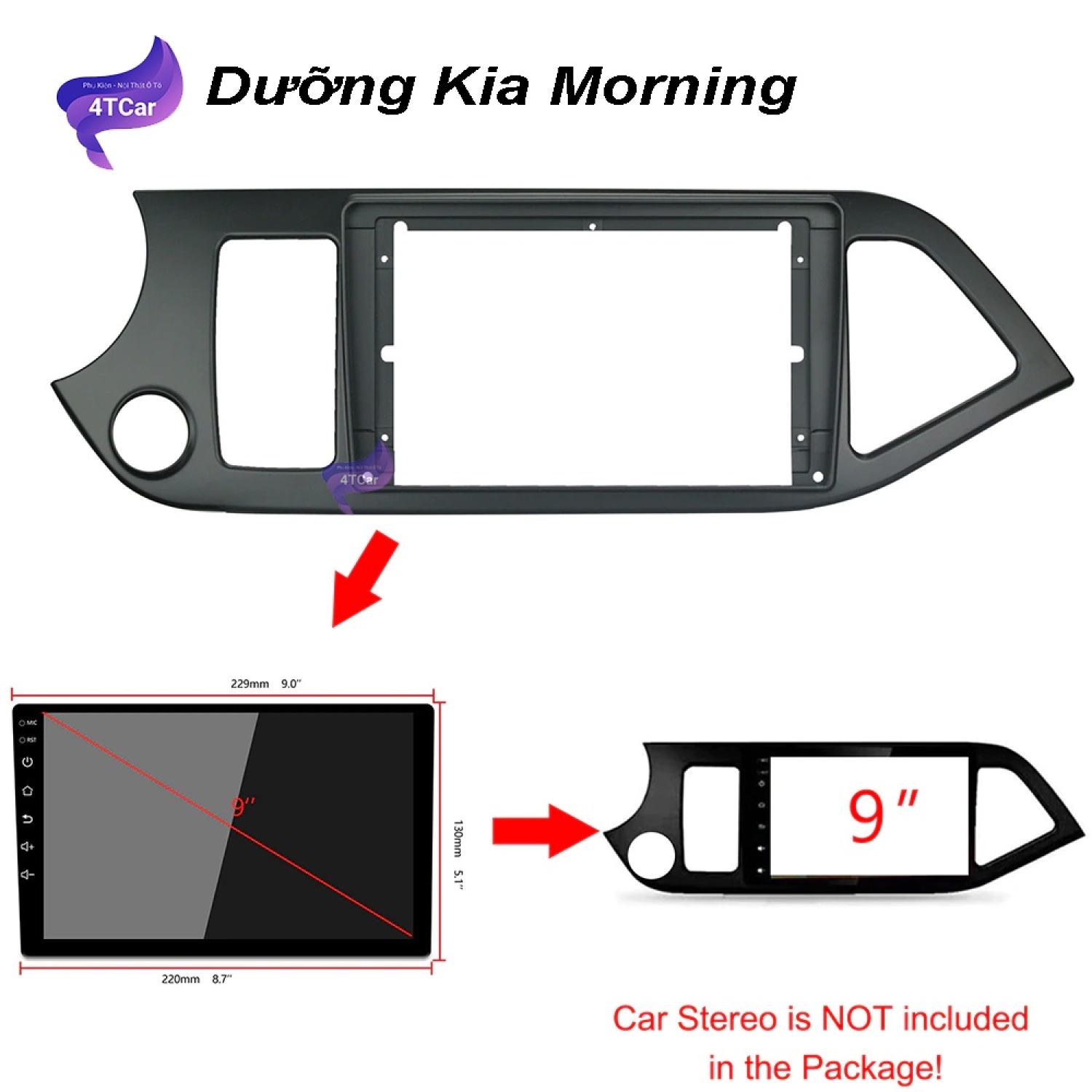 Mặt dưỡng kia morning 2011-2019