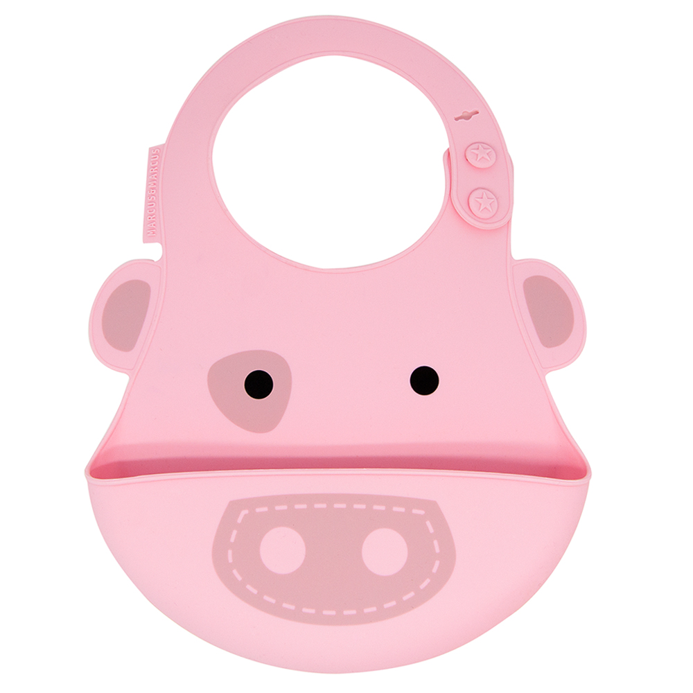 Yếm silicon ăn dặm cho bé Marcus & Marcus, từ 6 tháng - Pokey