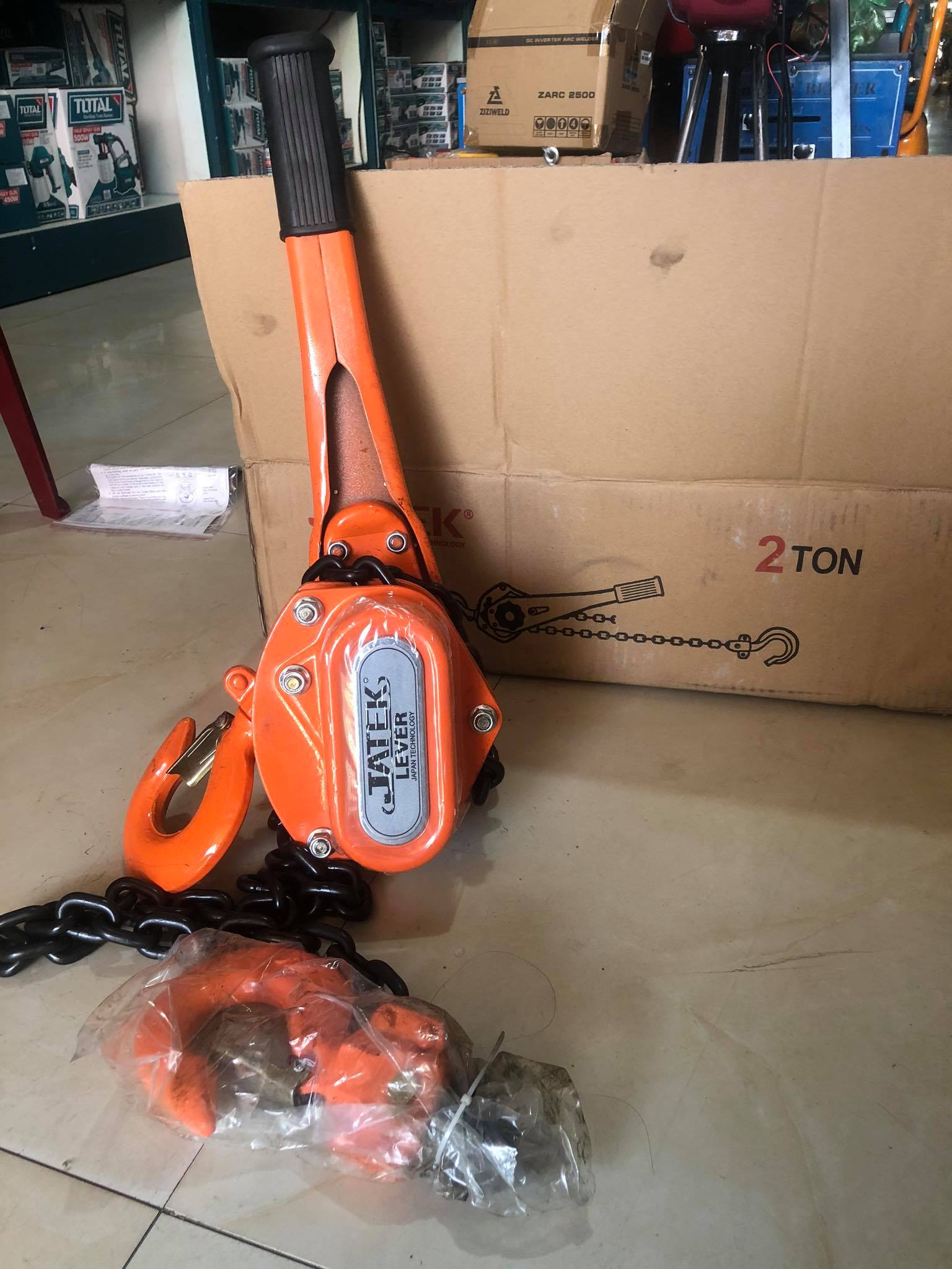 Palang xích lắc tay 2 tấn