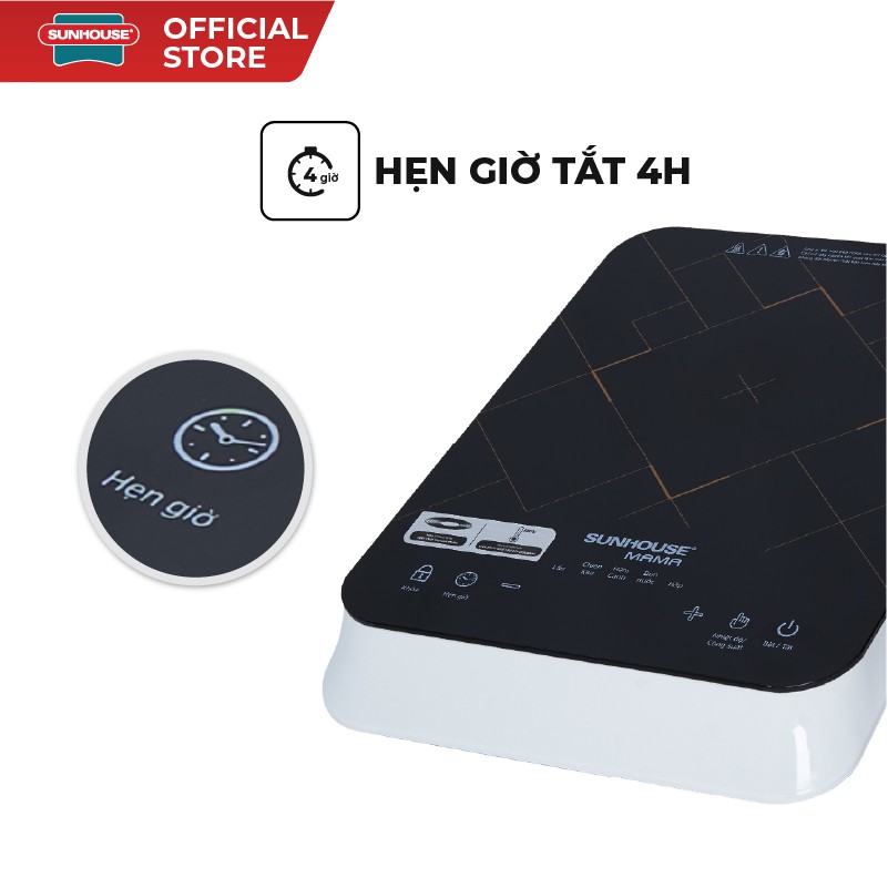 [24 THÁNG BẢO HÀNH ] BẾP TỪ ĐƠN SUNHOUSE MAMA SHD6860 , 2000W , MẶT KÍNH CERAMIC TOÀN PHẦN