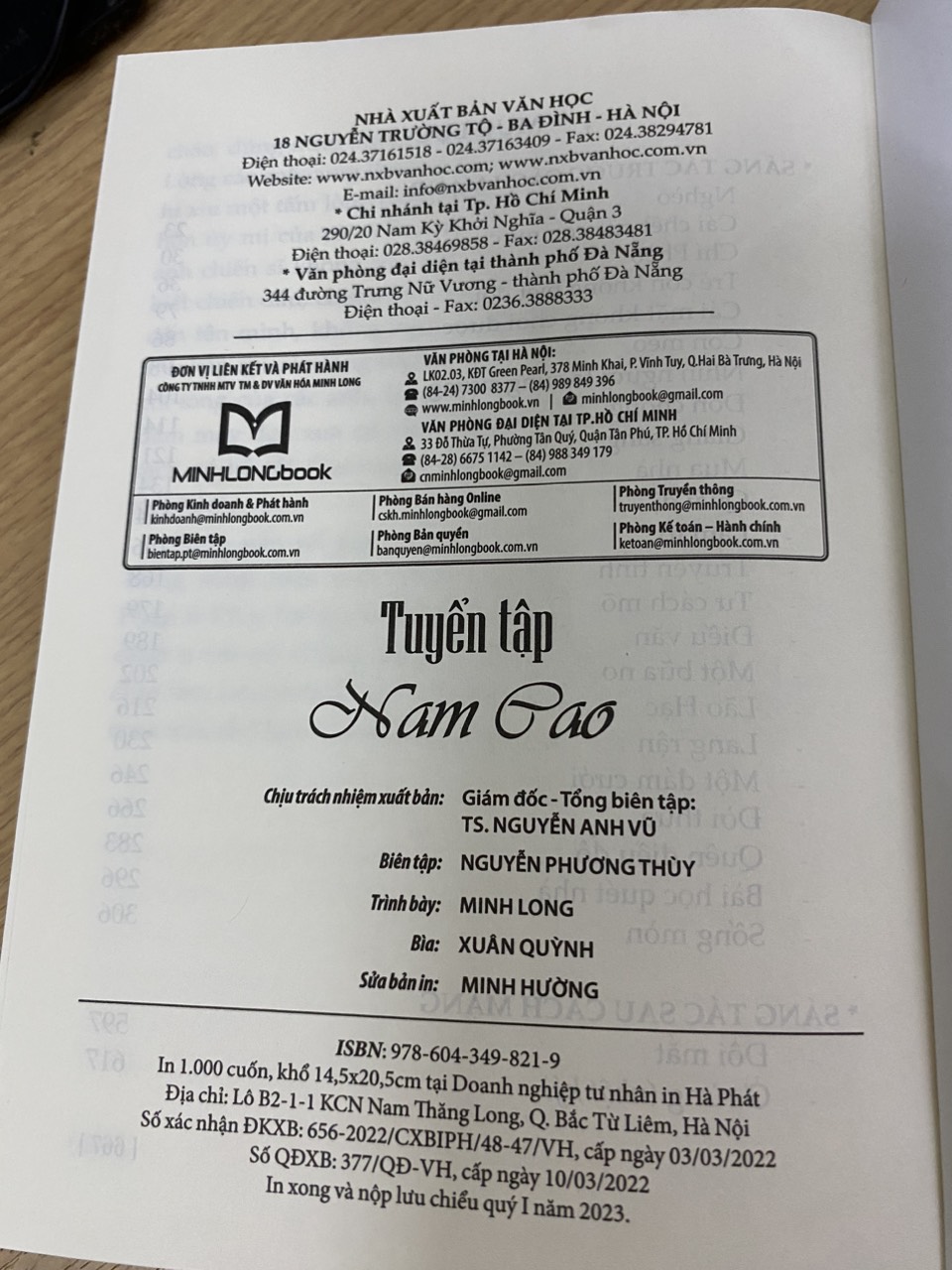 Sách - Tuyển Tập Nam Cao