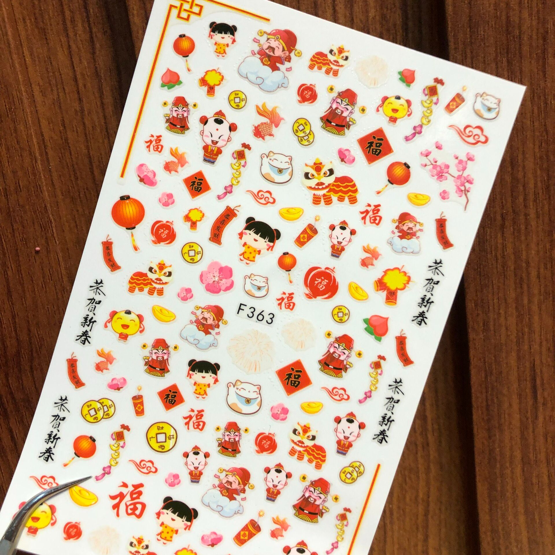 Sticker Dán Móng ,Sticker Trang Trí Tết - Mini Nails