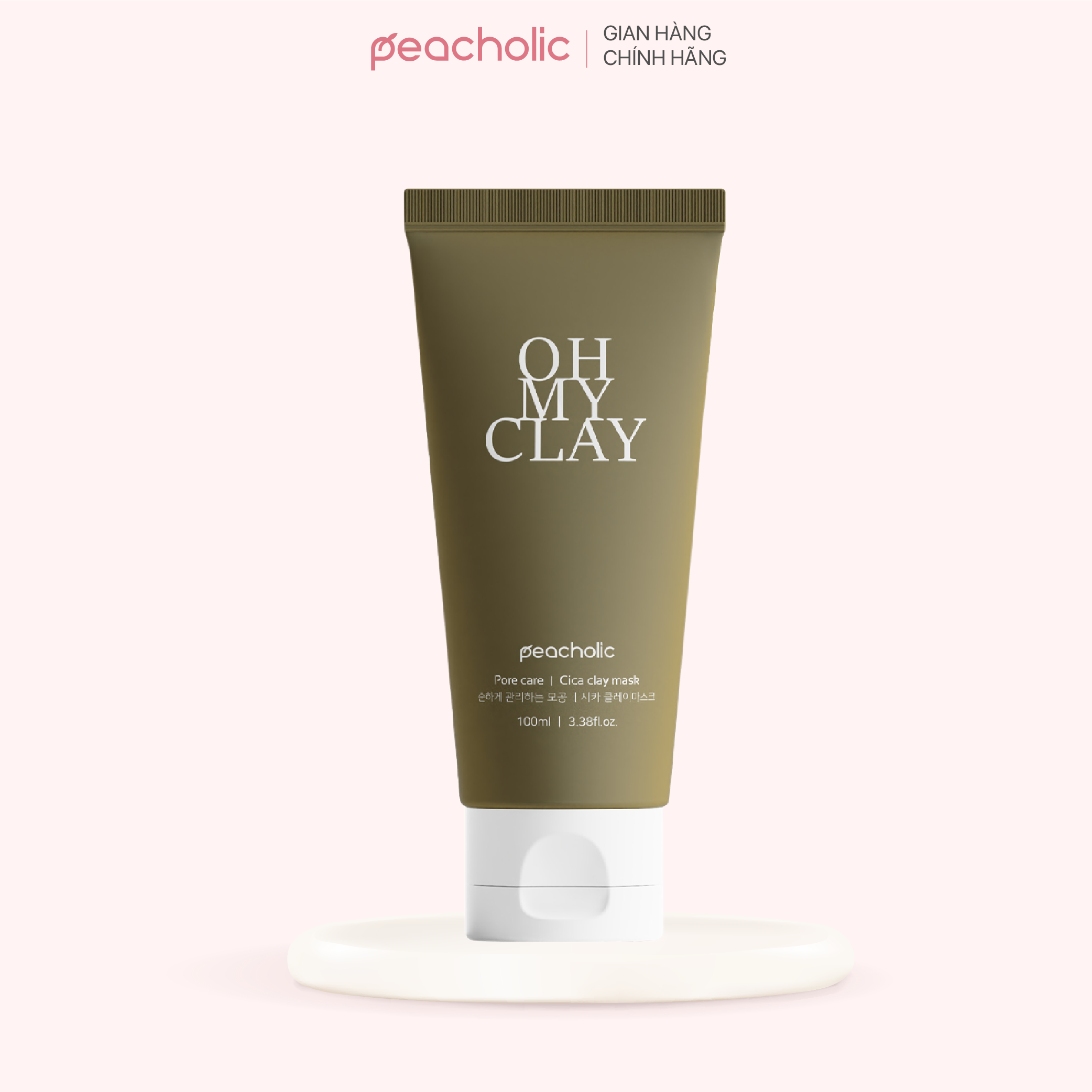 PEACHOLIC Mặt nạ đất sét Oh My Clay 100g