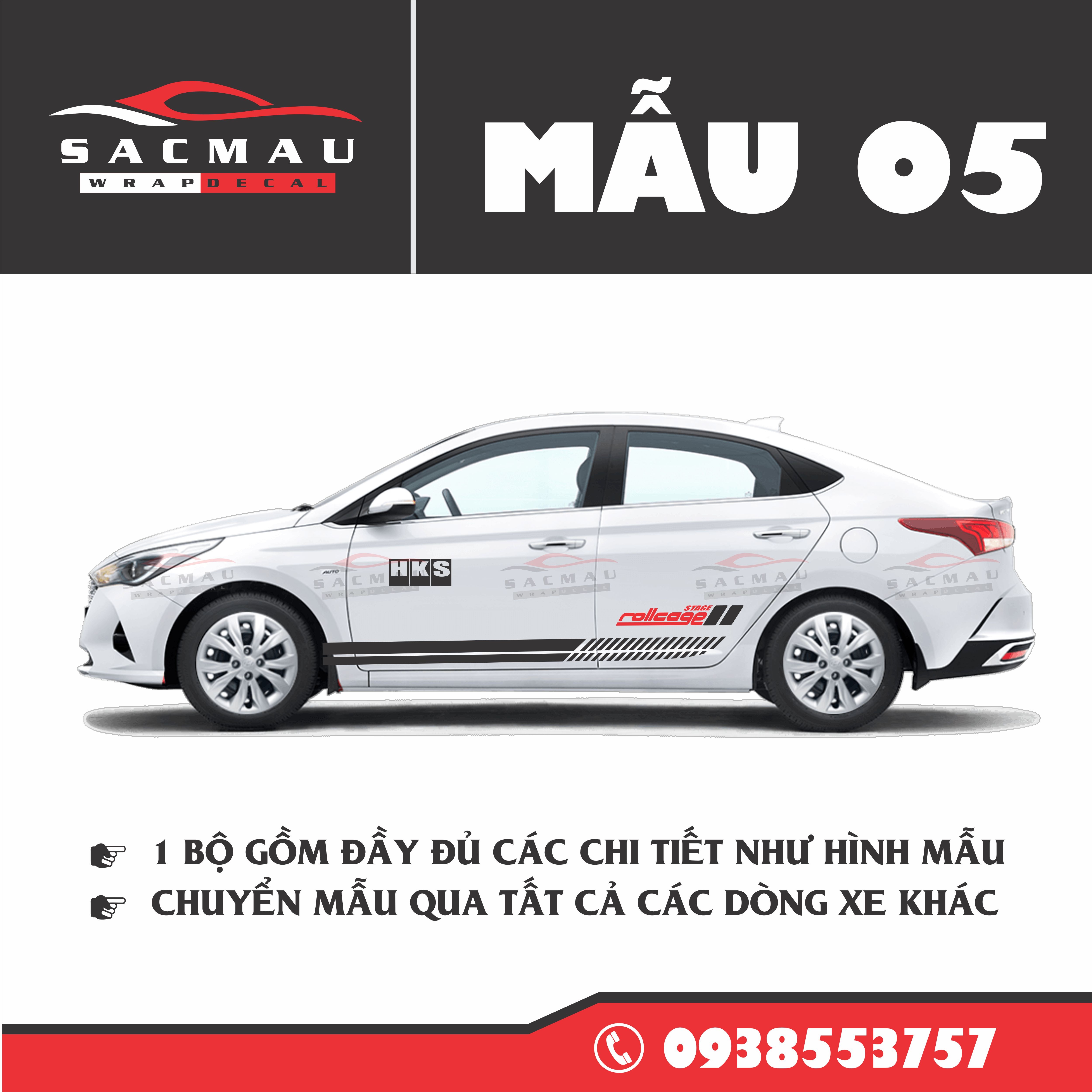 Tem HYUNDAI Accent { 7 MẪU CỰC ĐẸP}
