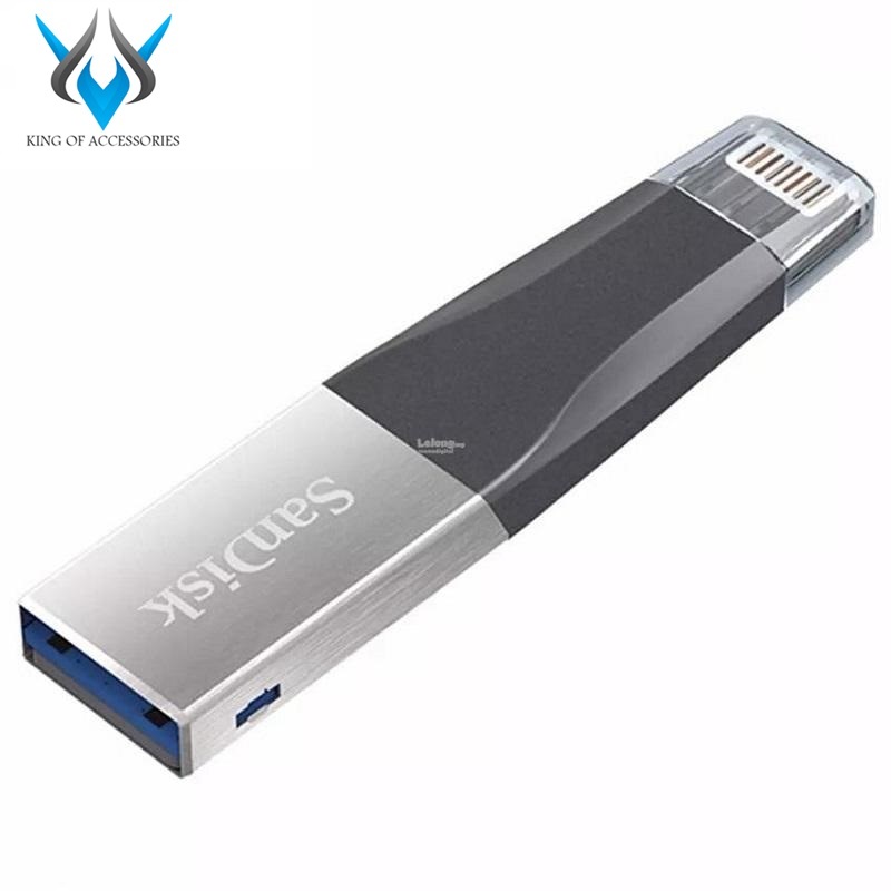USB 3.0 OTG SanDisk iXpand™ Mini Flash Drive 16GB / 32GB / 64GB / 128GB / 256GB (Bạc) - Phụ Kiện 1986
