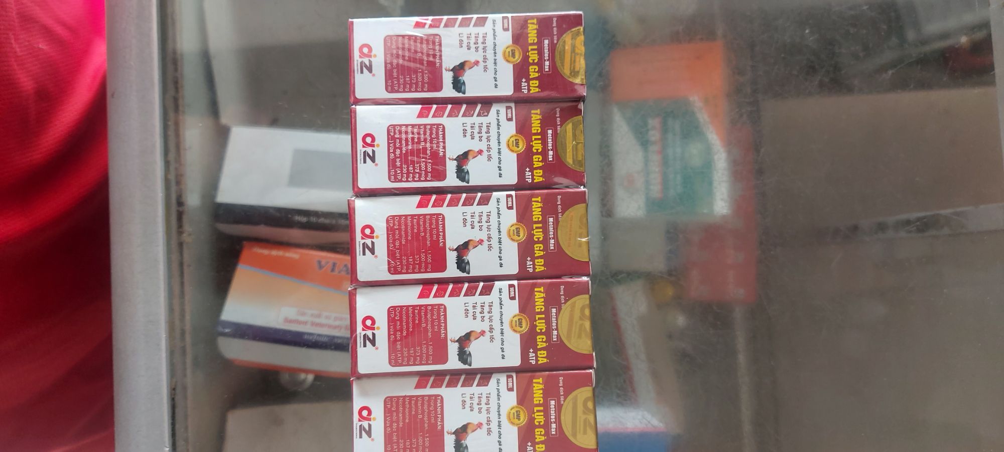 tăng lực gà đá +atp 10ml (metafos-mas) tang luc ga da
