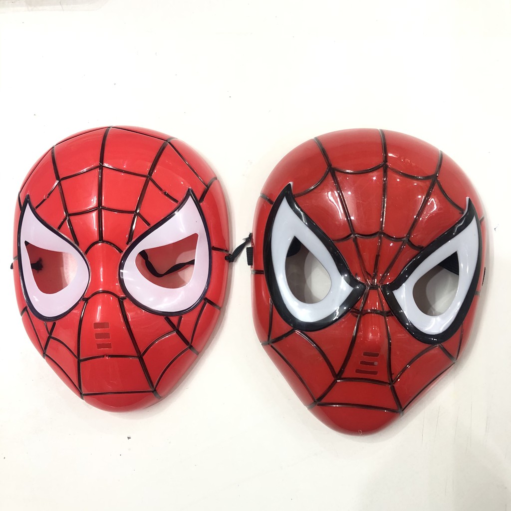 [7-11/12 VOUCHER 8%]Mặt nạ người nhện - mặt nạ siêu nhân nhện Spider Man có đèn phát sáng hóa trang Trung thu , Halloween cho bé