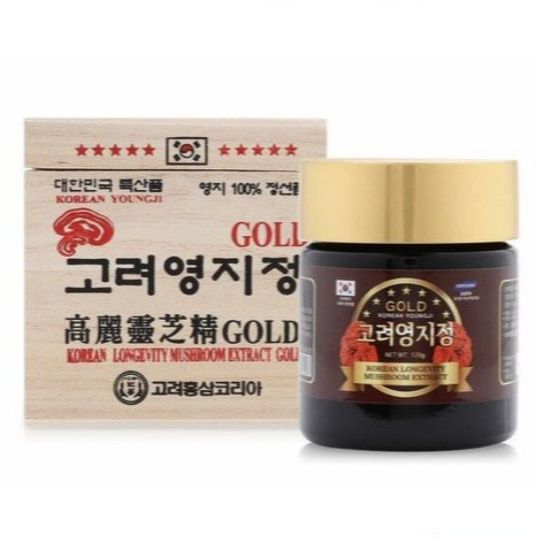Cao Linh Chi Cô Đặc Gold Hàn Quốc Hộp Gỗ Trắng 1 Lọ x 120gram