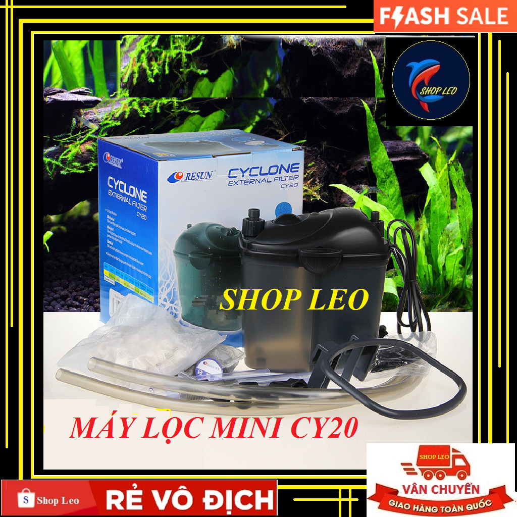 Máy lọc bể cá RESUN CY20 - lọc hồ cá nhỏ - Lọc thùng mini cho bể cá - phụ kiện máy lọc - shopleo - lọc cho bể mini - bể nano - phụ kiện thủy sinh