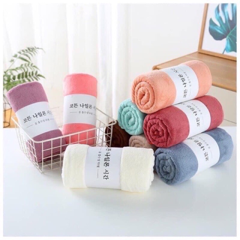 COMBO 2 Khăn mặt xuất hàn siêu mềm mịn