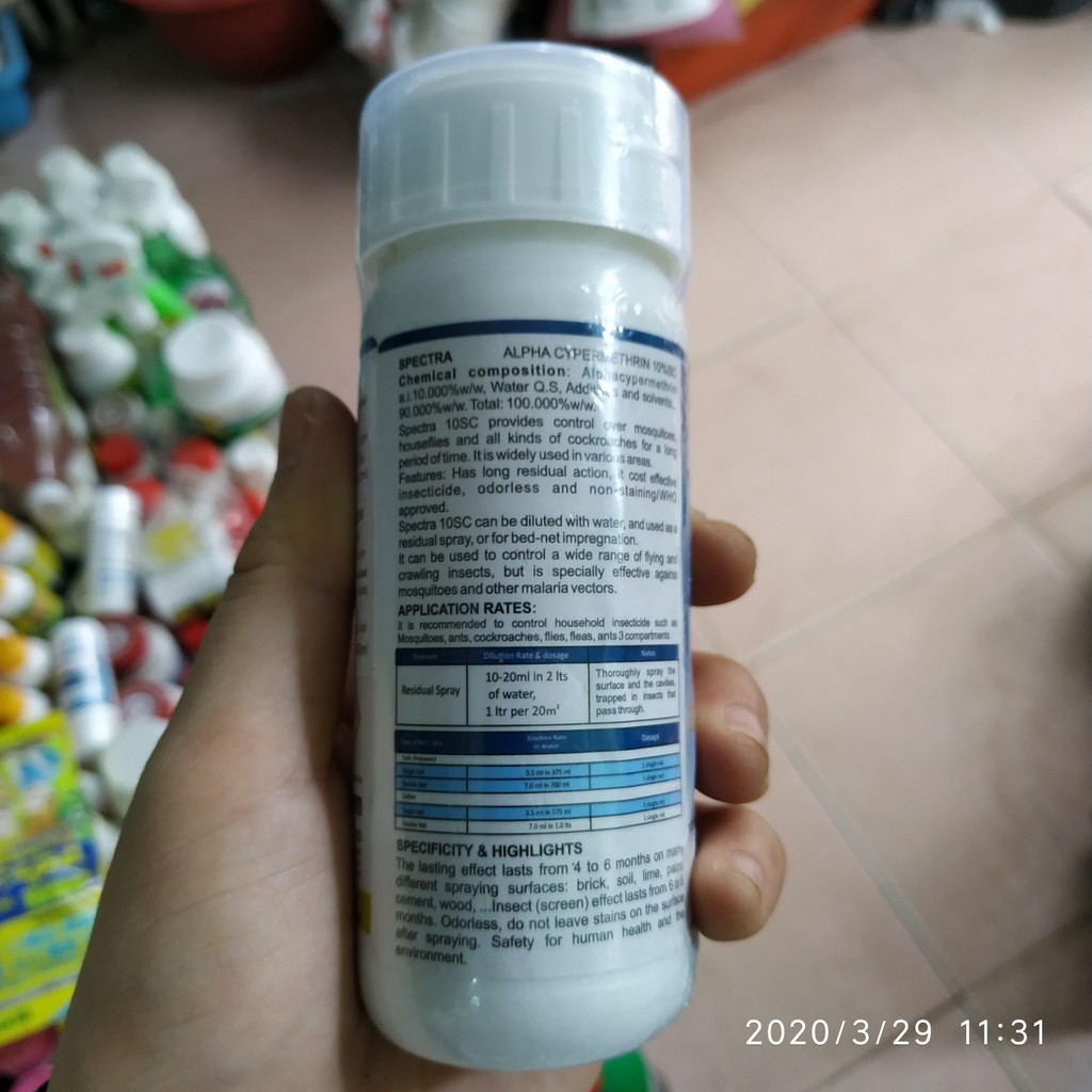 Thuốc diệt muỗi Ấn Độ Spectra -100ml