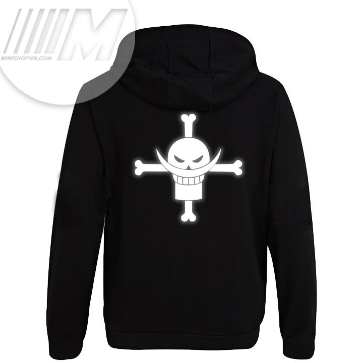 Áo Khoác One Piece Logo Râu Trắng Phản Quang