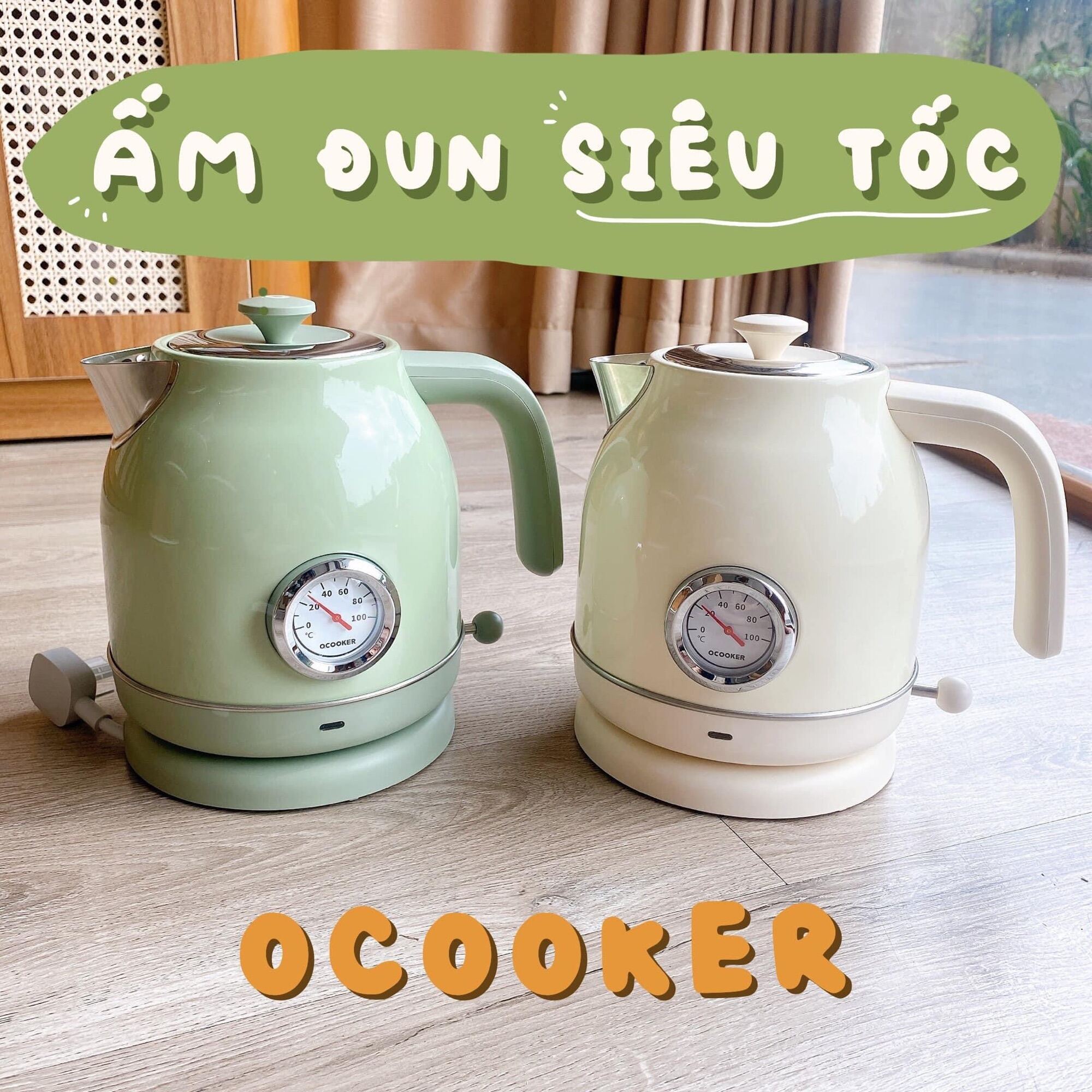 Ấm đun nước siêu tốc xiaomi ocooker qs-1701