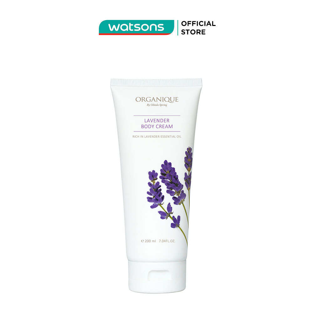 Kem Dưỡng Thể Organique Hương Hoa Oải Hương Lavender Body Cream 200ml