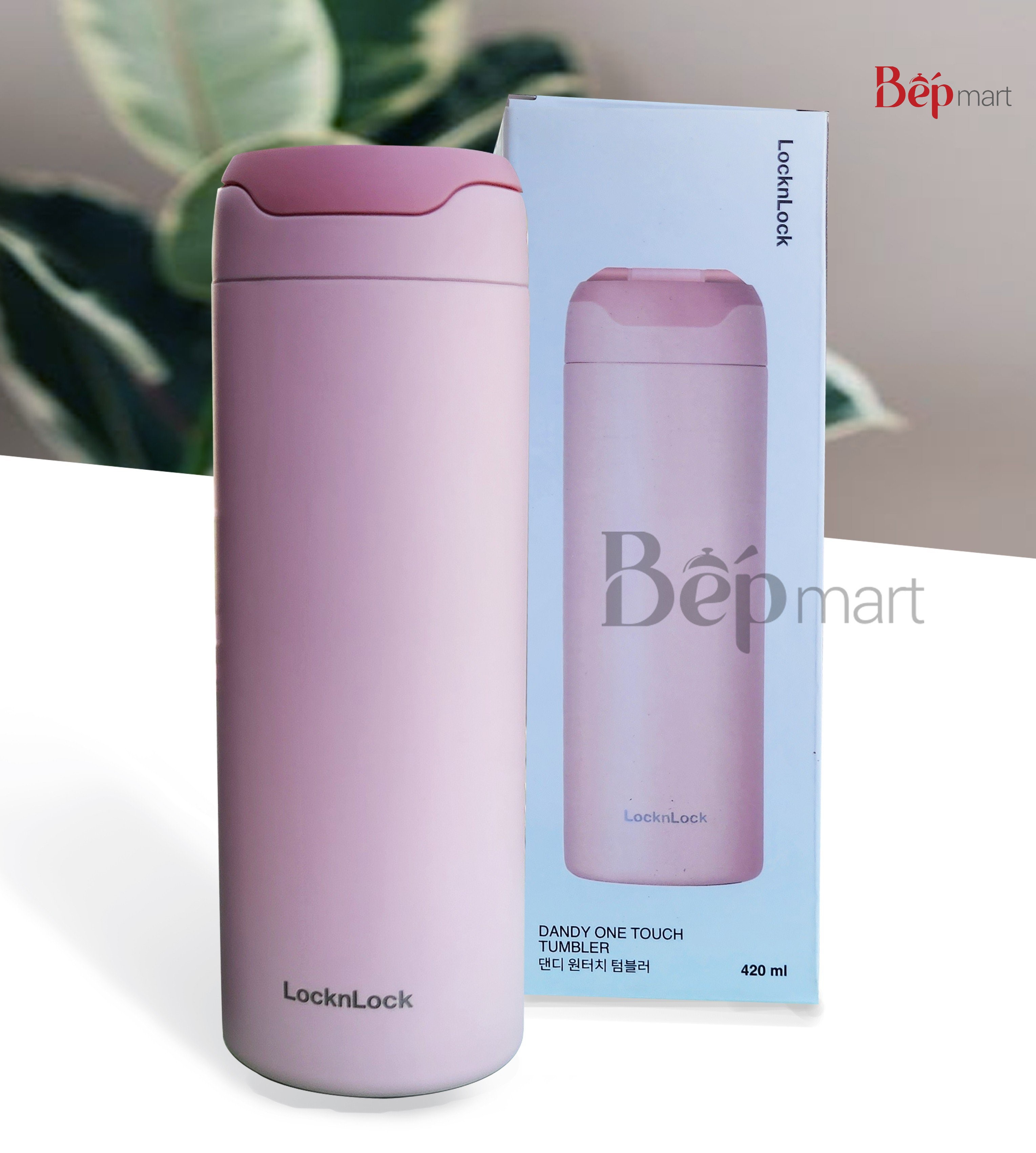 Bình giữ nhiệt LocknLock Dandy One Touch Tumbler LHC3281 dung tích 420ml, bepmart - hàng chính hãng