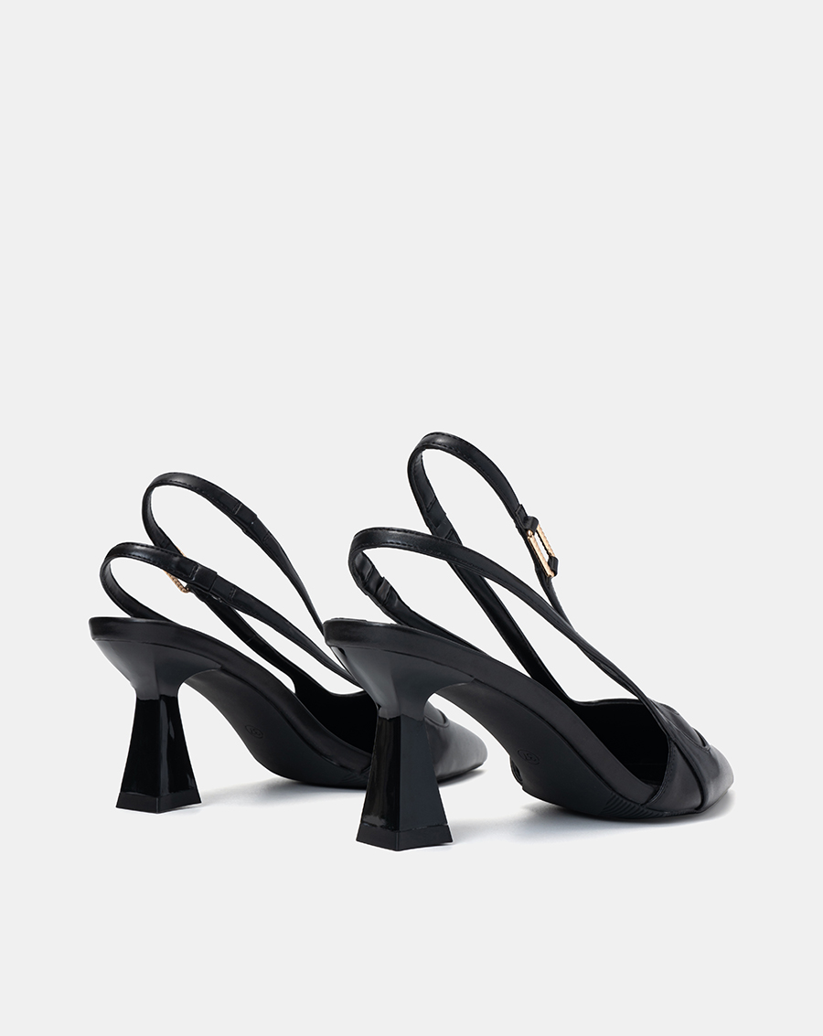 Giày Cao Gót Nữ 7cm Thời Trang JUNO Phối Quai Hậu Slingback CG07128