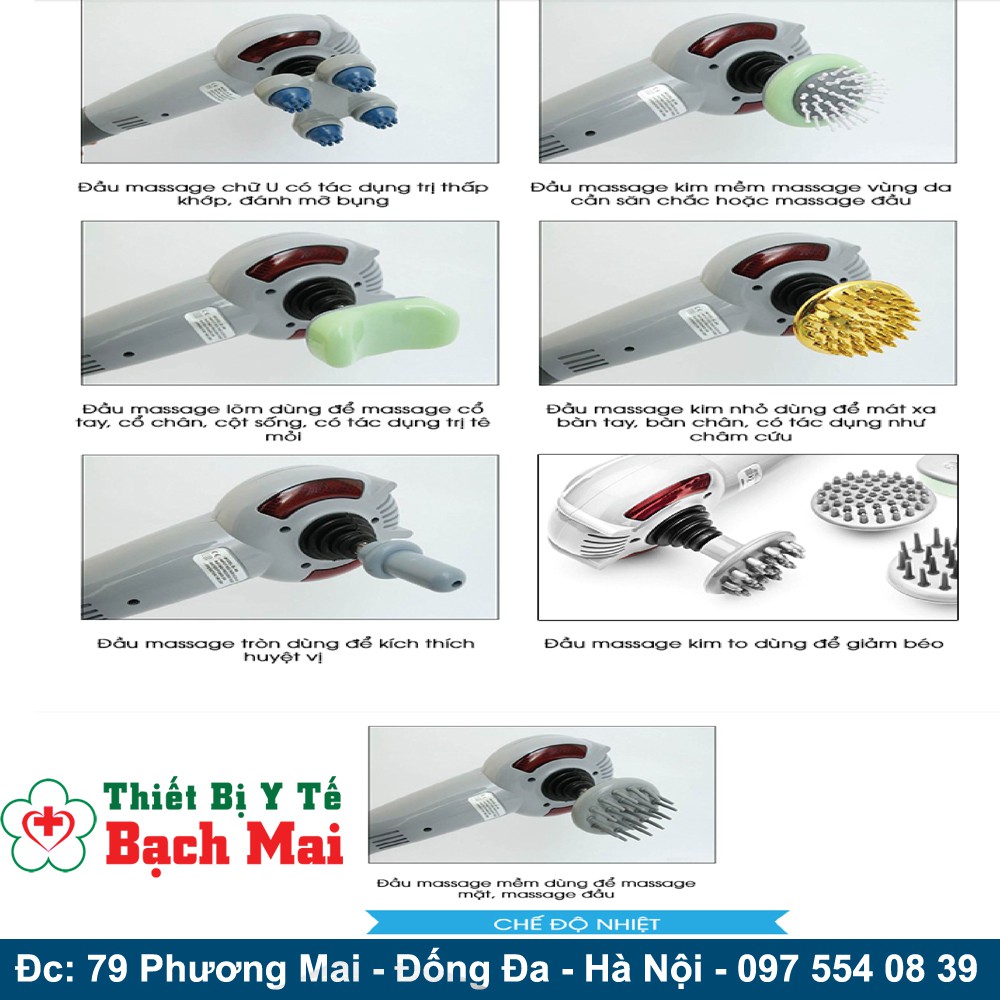Máy Massage Cầm Tay 7 Đầu/ 11 Đầu