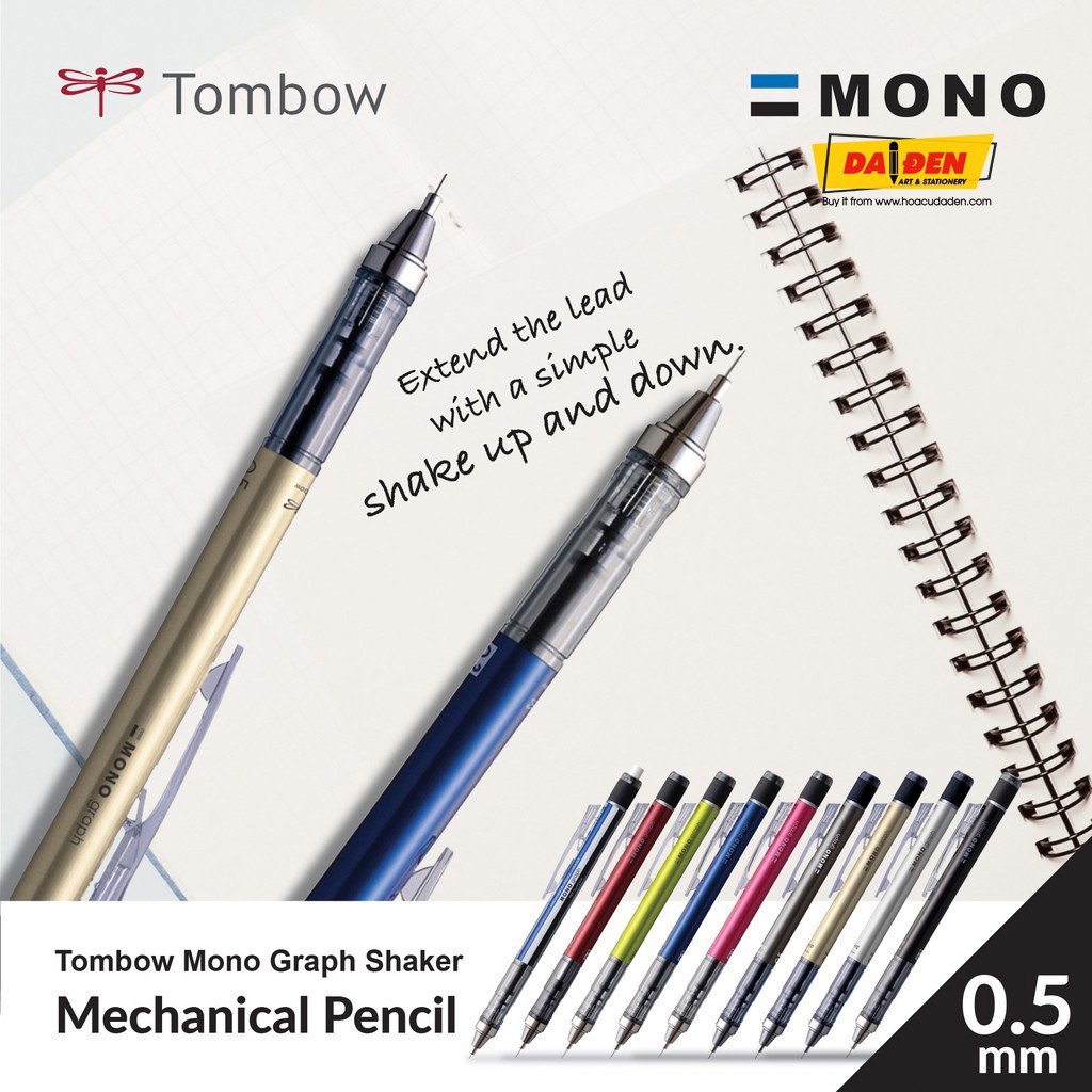 [HCM]Bút Chì Bấm Tombow MONO Graph 0.3/0.5mm