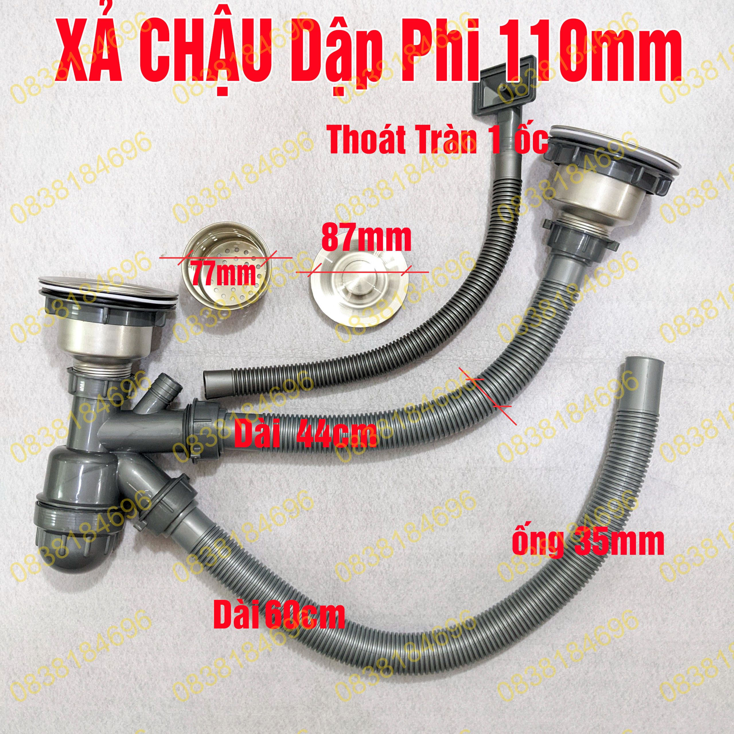 bộ xả bồn rửa chén đôi